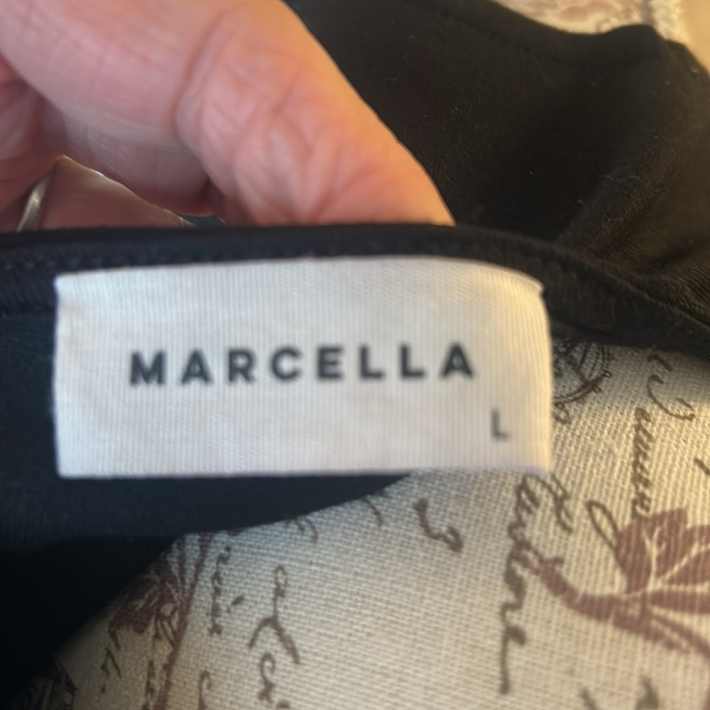MARCELLA One Shoulder Black Dress - Picture 4 of 4